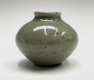 Lot 318 - A Chinese longquan celadon incense tool vase,...