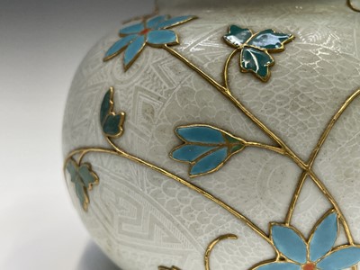 Lot 823 - A Royal Worcester Aesthetic movement vase,...