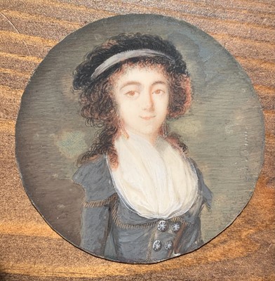 Lot 115 - Portrait miniature. After Élisabeth Louise...