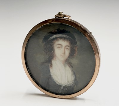 Lot 115 - Portrait miniature. After Élisabeth Louise...