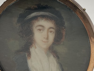 Lot 115 - Portrait miniature. After Élisabeth Louise...