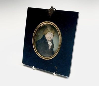 Lot 116 - Portrait miniature. Walter Stephens LETHBRIDGE...