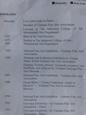 Lot 400 - In the style of Vo Ta Hung (1955), oil on...