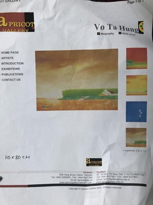Lot 400 - In the style of Vo Ta Hung (1955), oil on...