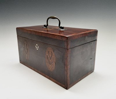 Lot 228 - A George III mahogany and crossbanded tea...