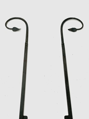 Lot 626 - A wrought iron boot scraper, in the Arts and...