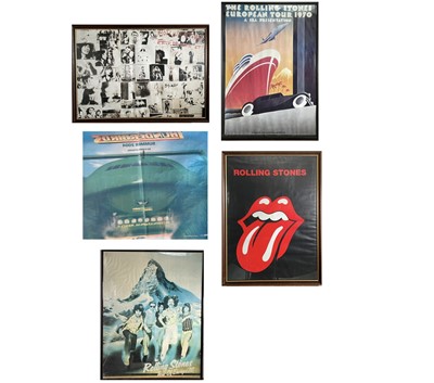 Lot 463 - Rolling Stones posters - 4 framed, 2 unframed,...