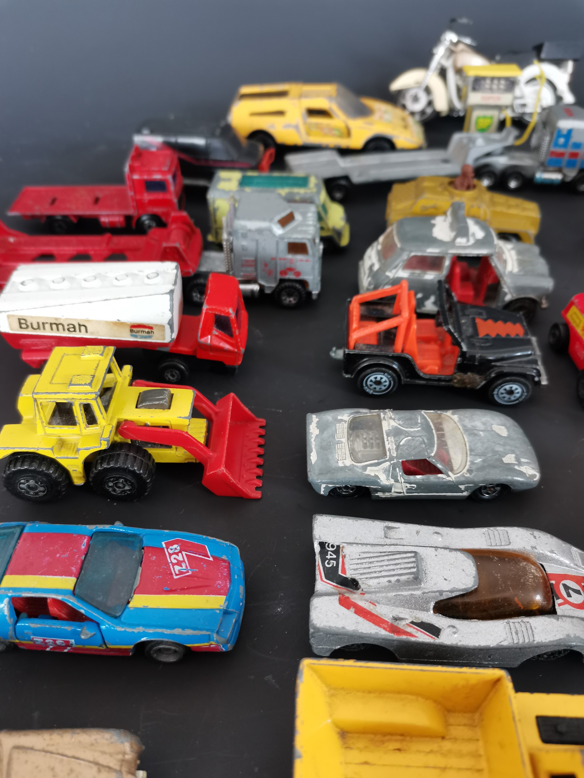 Lot 91 - Approximately thirty-nine vintage toy cars,