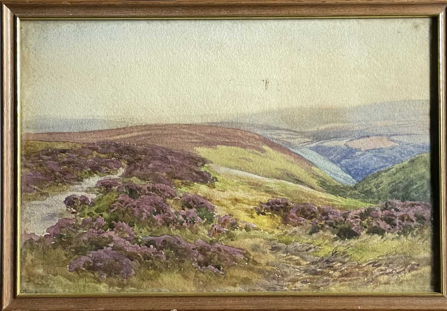 Lot 1435 - Charles J ADAMS (1859-1931) Moorland Landscape...