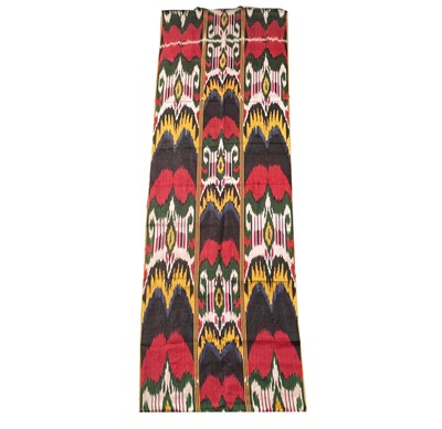 Lot 1288 - An Uzbek silk ikat panel, circa 1900, 64.5 x...