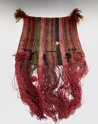 Lot 1287 - An early Peruvian coca bag, the vertical...