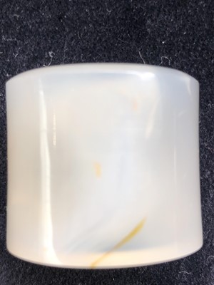 Lot 410 - A Chinese jade archers ring, diameter 3cm.