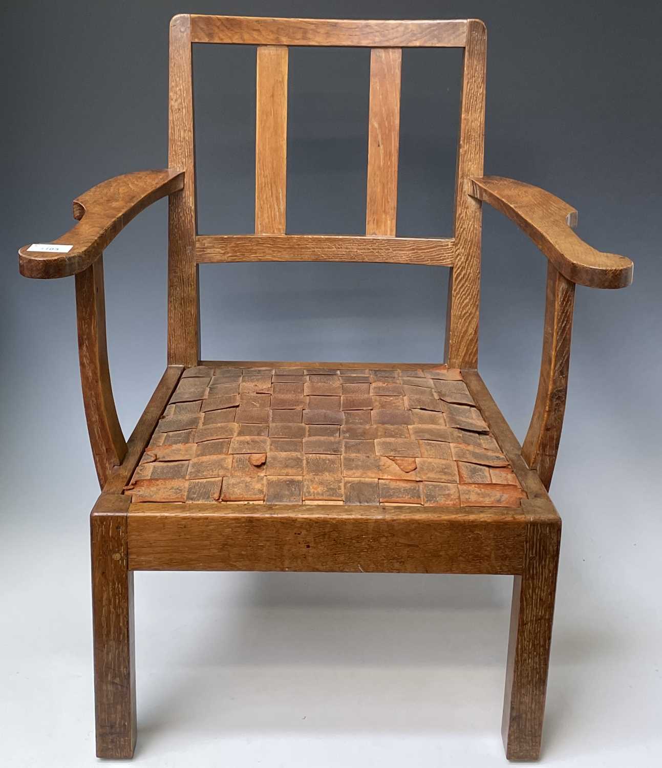 Lot 3103 - Robin Nance, An Arts and Crafts oak low open...