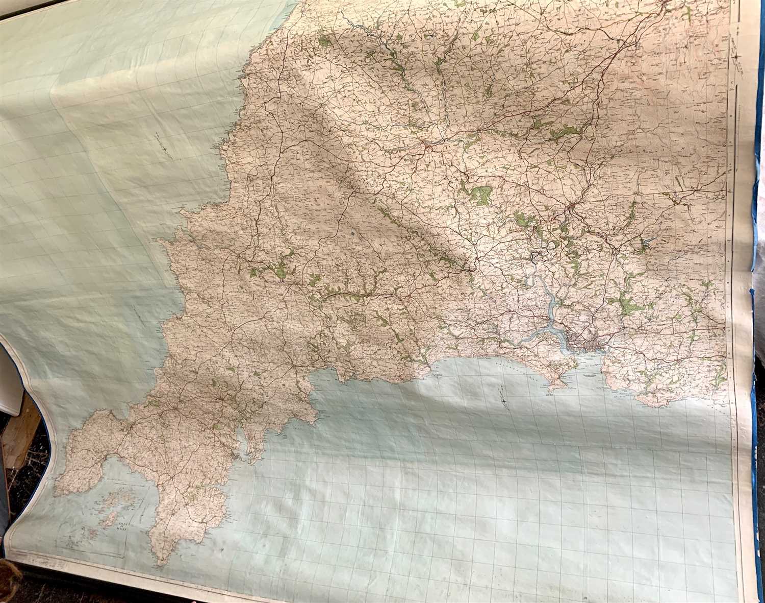 Lot 509 A Wall Map Of Devon And Cornwall 1 Inch 1 Lot 509 A Wall Map Of Devon And Cornwall 1 Inch 1