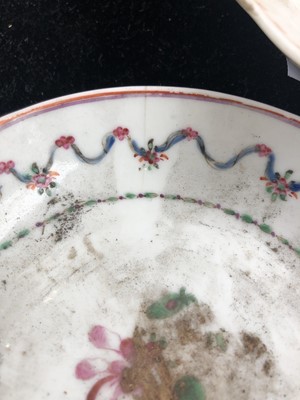 Lot 444 - A selection of twelve Chinese porcelain saucer...