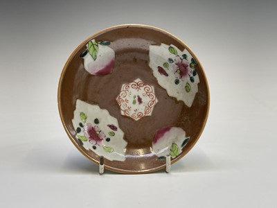 Lot 444 - A selection of twelve Chinese porcelain saucer...