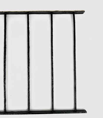 Lot 445 - A Cornish range rack, with brass mounted front,...