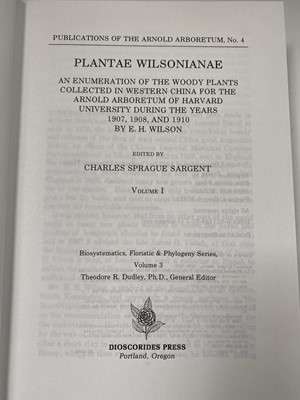 Lot 306 - E. H. Wilson. 'Plantae Wilsonae.....' Reprint...