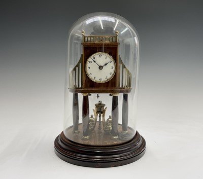 Lot 2926 - A Huber Uhren 400 day torsion clock, the white...