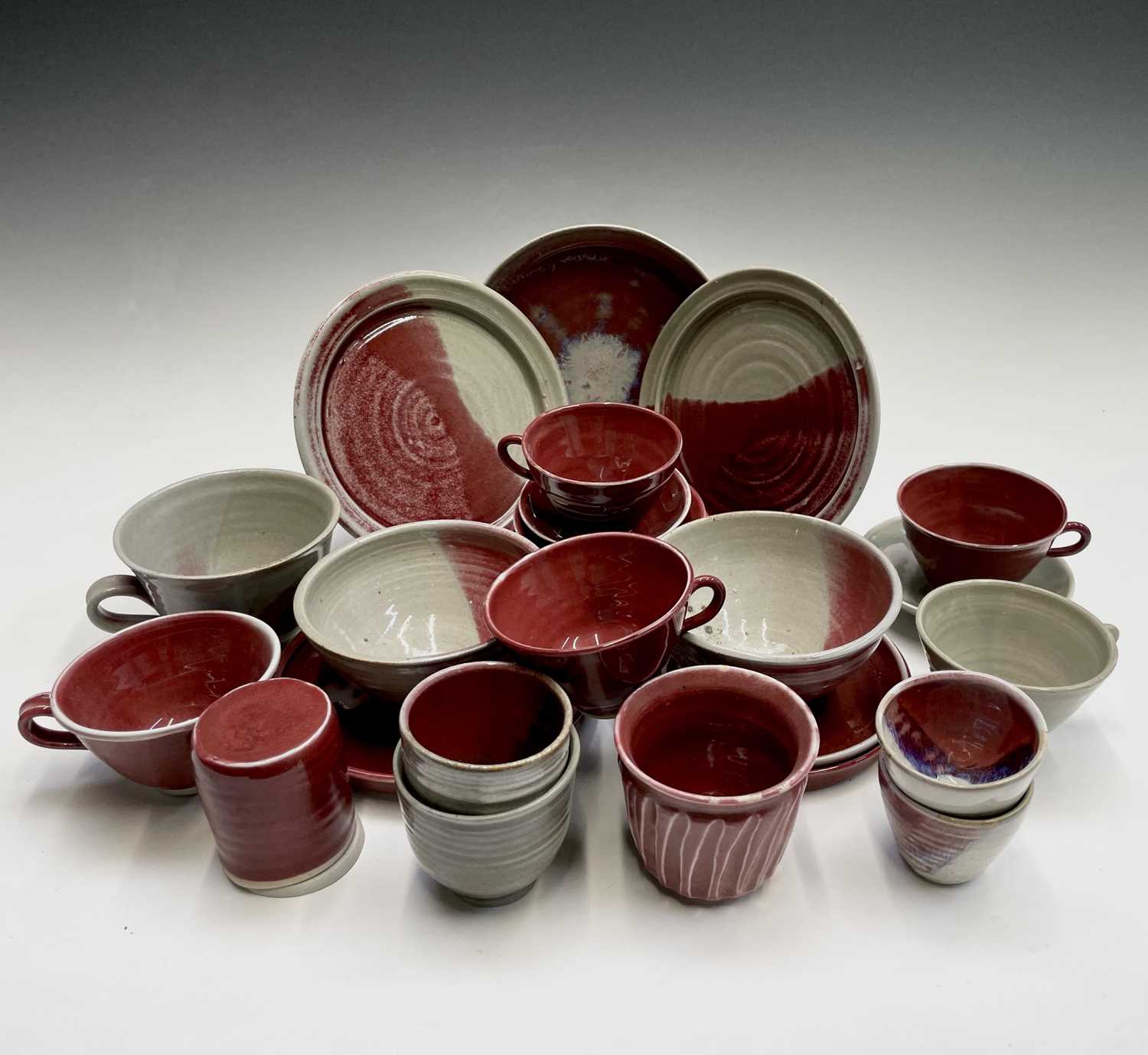 Lot 859 - Lynda Jewell, A collection of Pierrot pottery,...