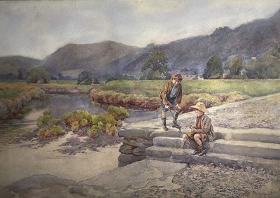 Lot 1456 - Florence M GILL (Exh. 1894-1926) Young Anglers...