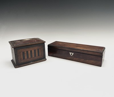 Lot 186 - A fruitwood small casket, 19th century, with...