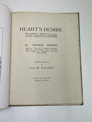 Lot 35 - THOMAS WRIGHT. 'Heart's Desire, Being...