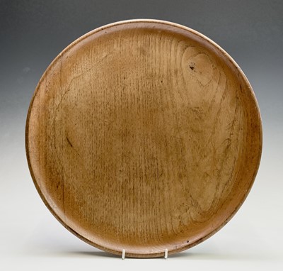 Lot 3099 - A Robin Nance turned circular sycamore tray,...