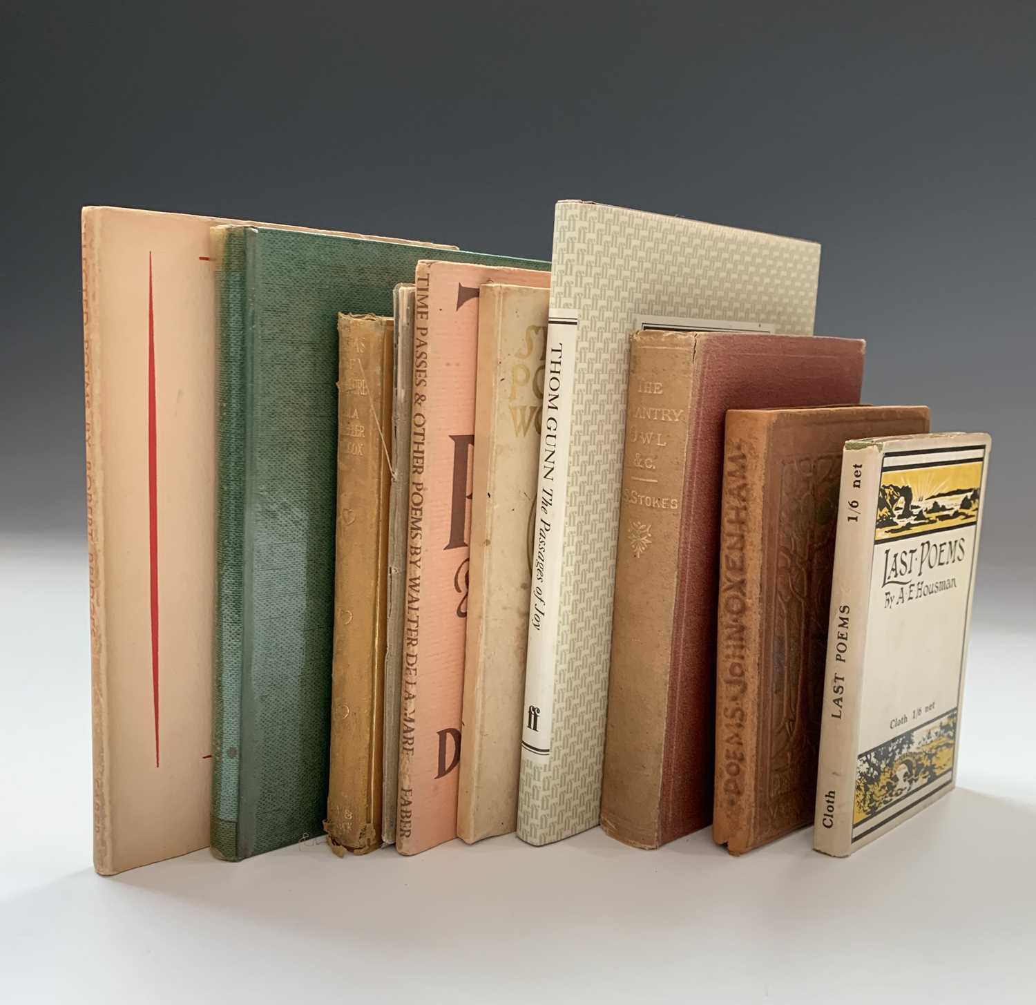 Lot 121 - THOM GUNN. 'The Passages of Joy.' First...