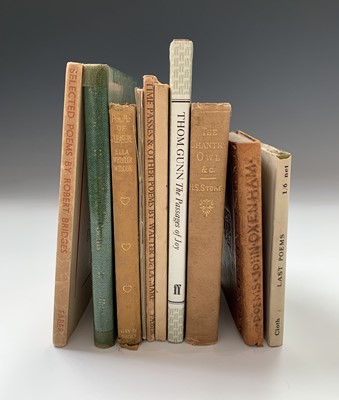 Lot 121 - THOM GUNN. 'The Passages of Joy.' First...