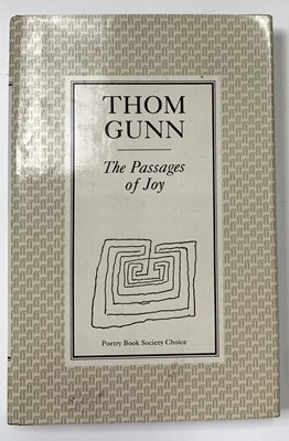 Lot 121 - THOM GUNN. 'The Passages of Joy.' First...