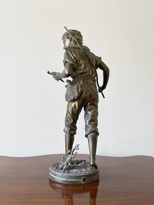 Lot 345 - A French gilt spelter figure of a young...