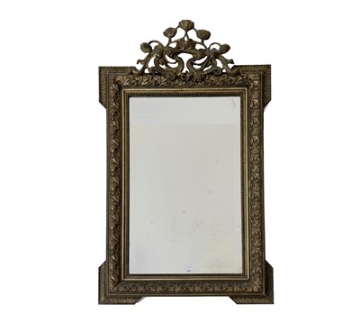 Lot 3124 - A Continental gilt framed wall mirror, circa...