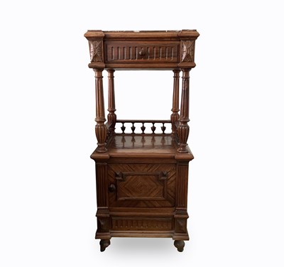 Lot 3140 - A French rosewood bedside table, late 19th...