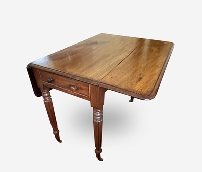 Lot 3148 - A Victorian mahogany Pembroke table, raised on...