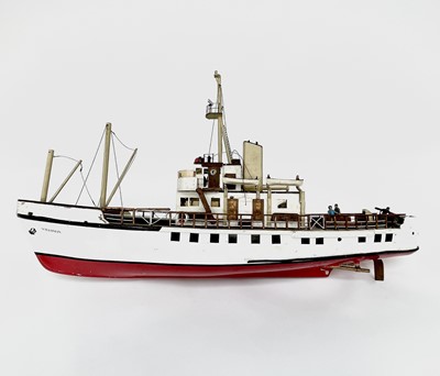 Lot 355 - A 20th century model of Scillonian II. Length...