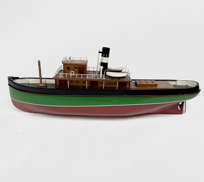 Lot 354 - A 20th century model of a steam boat, the hull...