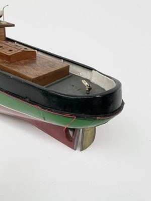 Lot 354 - A 20th century model of a steam boat, the hull...