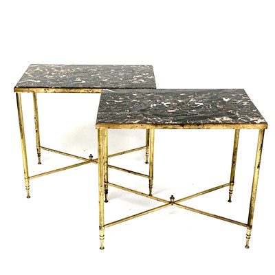 Lot 3153 - A pair of 1960s Maison Jansen style marble...