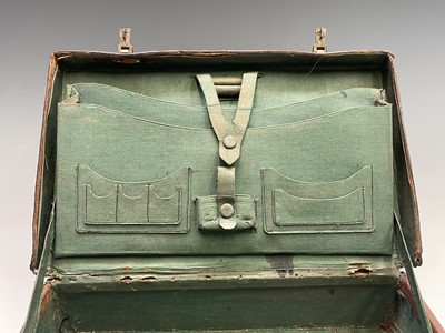 Lot 419 - An early 20th century crocodile skin briefcase...