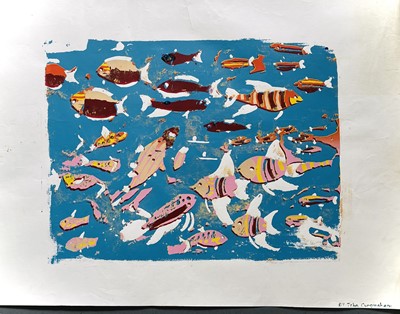 Lot 1508 - John CUNNINGHAM, Tropical Fish, screen print,...