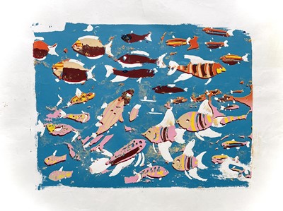 Lot 1508 - John CUNNINGHAM, Tropical Fish, screen print,...