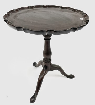 Lot 3179 - A George III mahogany tripod table, with pie...