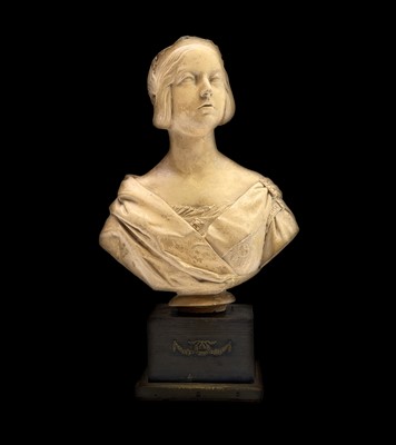 Lot 432 - A terracotta bust of Victoria, by John...