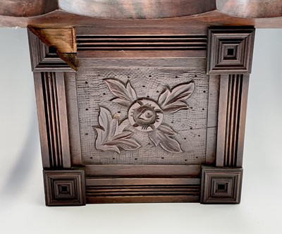 Lot 2932 - A Fattorini & Sons walnut wall clock, with...