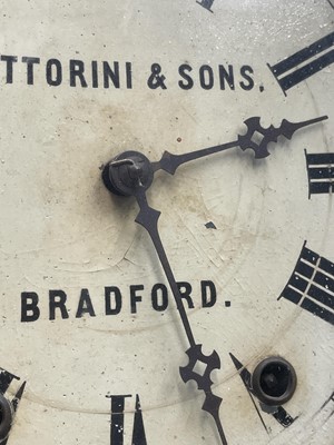 Lot 2932 - A Fattorini & Sons walnut wall clock, with...