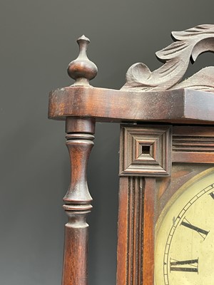 Lot 2932 - A Fattorini & Sons walnut wall clock, with...