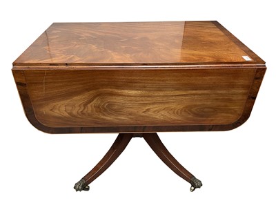 Lot 3191 - A George III inlaid mahogany pembroke table,...