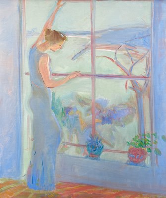 Lot 58 - Rose HILTON Across the Bay (Val) Oil on canvas...
