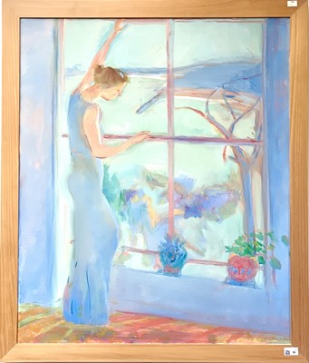 Lot 58 - Rose HILTON Across the Bay (Val) Oil on canvas...